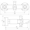 Змішувач для ванни Globus Lux DUKAT SD4-102