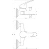 Змішувач для ванни Globus Lux Solly GLSO-0102