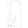 Смеситель для кухни Globus Lux Milano GLM-203SQ-BB