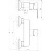 Смеситель для душа Globus Lux Milano GLM-105N-10-BB
