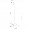 Змішувач для кухні DOMINO DK-H1-2N-103SK-G05