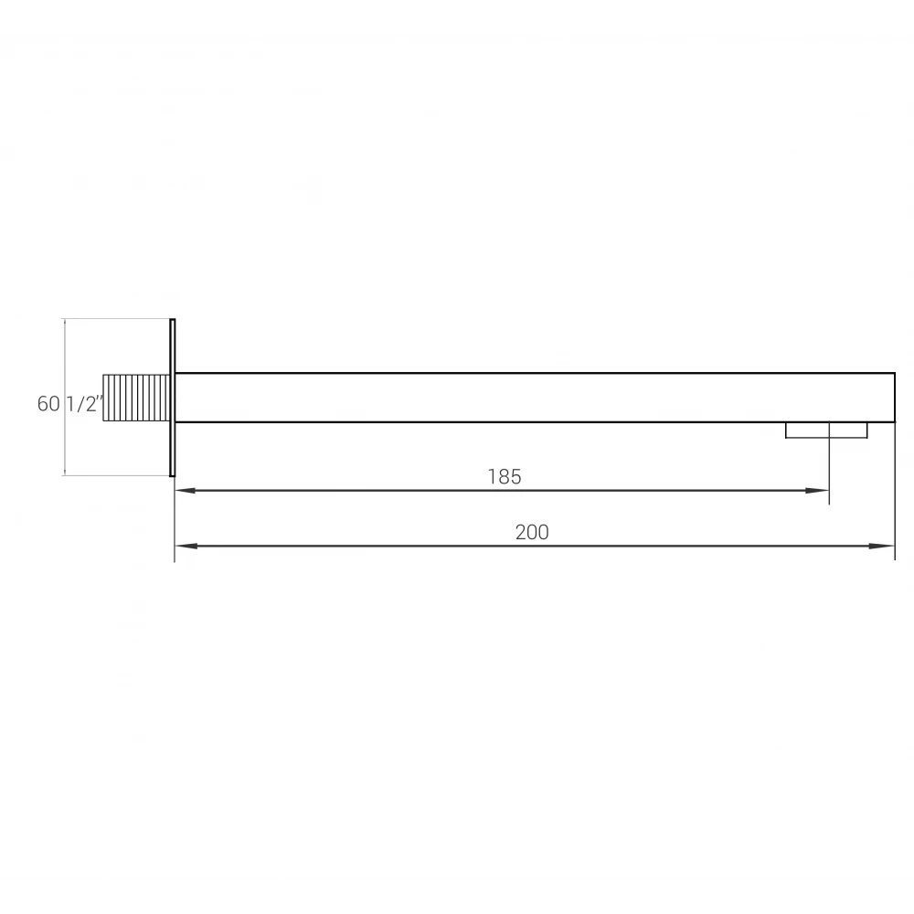 Излив встроенного смесителя Globus Lux GLM-200 L-BB