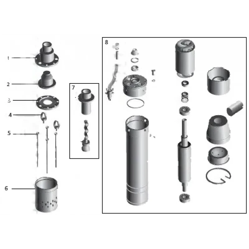 Насос скважинный шнековый VOLKS pumpe 4 QGD 1,8-50-0,5кВт +кабель 15м