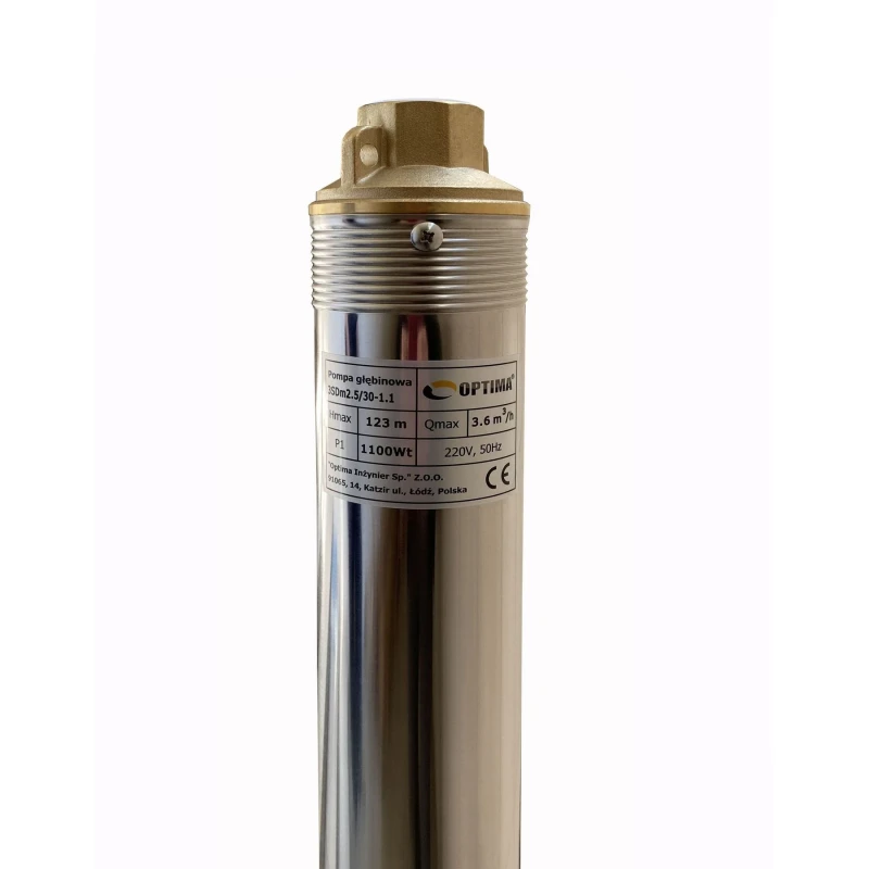 Насос скважинный с пов,уст, к песку 3″ OPTIMA 3SDm2,5/30 1,1 кВт 124м + пульт+кабель 15м NEW