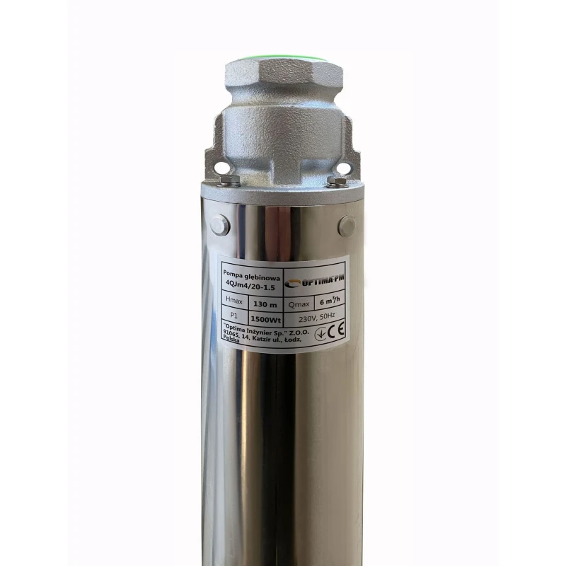 Насос скважинный с повышенной уст-тью к песку OPTIMA PM 4QJm4/20 1,5 кВт 150м + 1,5 м кабель