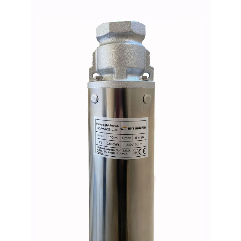Насос скважинный с повышенной уст-тью к песку OPTIMA PM 4QJm4/23 1,8 кВт 168м + 2 м кабель