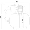 Насосна станція TRX-4 PL ss- 50л нерж. (Насос M-97-N PL нерж. 0,55кВт)