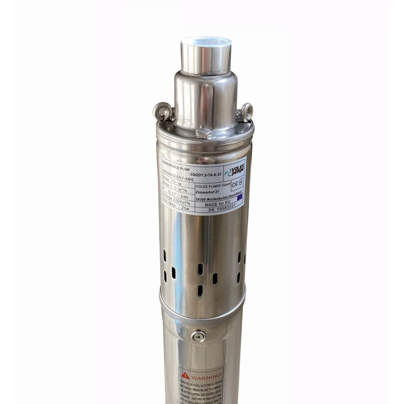 Насос скважинный шнековый VOLKS pumpe 3 QGD 1,5-70-0,37кВт 3 дюйма! + кабель 15м
