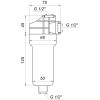 Фільтр-колба універсальна (поліфосф. сіль) Bіо+ systems SL35, 1/2″