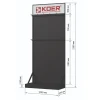 Стенд выставочный Koer ESFD-01 для душевых трапов с задней панелью H2300*1000*450 (ST5641)