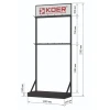 Стенд выставочный Koer ESFD-02 для душевых трапов без задней панели H2300*1000*450 (ST5642)