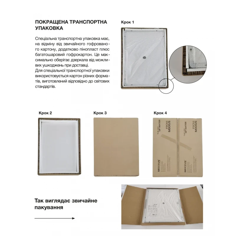 Дзеркало Mixxus PLAIN MC02-80-CASE з LED Touch, Anti-fog, димером, регулюванням яскравості, годинником (MI7158)
