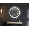 Дзеркало Mixxus PLAIN MC02-80-CASE з LED Touch, Anti-fog, димером, регулюванням яскравості, годинником (MI7158)