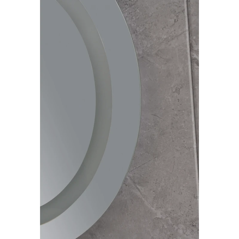 Дзеркало Mixxus PLAIN MC02-80-CASE з LED Touch, Anti-fog, димером, регулюванням яскравості, годинником (MI7158)
