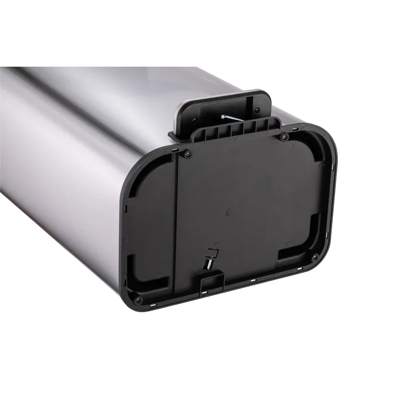 Мусорное ведро с плавным закрытием прямоугольное Mixxus Cubic-TC0112 SS Color 12л цвет нержавейка (MI7089)