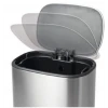 Мусорное ведро с плавным закрытием прямоугольное Mixxus Cubic-TC0112 SS Color 12л цвет нержавейка (MI7089)