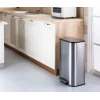 Мусорное ведро с плавным закрытием прямоугольное Mixxus Cubic-TC0112 SS Color 12л цвет нержавейка (MI7089)
