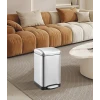 Мусорное ведро с плавным закрытием квадратное Mixxus Style-TC0106 SS Color 6л цвет нержавейка (MI7092)