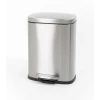 Мусорное ведро с плавным закрытием прямоугольное Mixxus Bevel-TC0105 SS Color 5л цвет нержавейка (MI7086)
