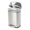 Мусорное ведро с плавным закрытием прямоугольное Mixxus Bevel-TC0105 SS Color 5л цвет нержавейка (MI7086)