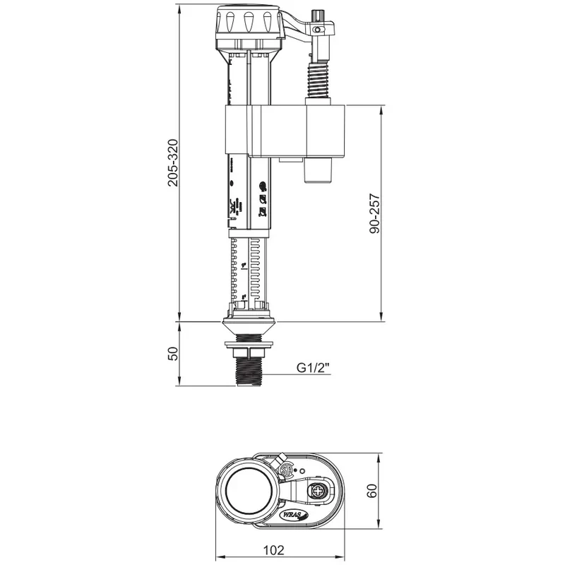 Комплект арматури Koer KT-0302-1/2