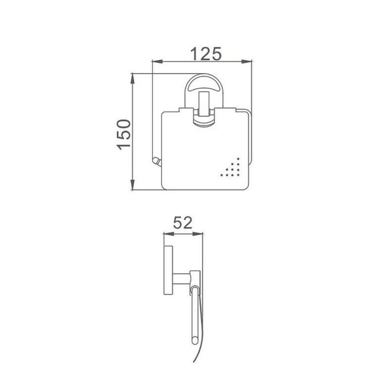 Паперотримач із кришкою Haiba HB1903 (HB0700)