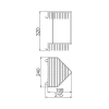 Полка двухъярусная угловая решетка Haiba HB335-1 (HB0496)