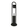 Єрш для підлоги з папероутримувачем ZERIX KIT ME04 Black (ZX4644)