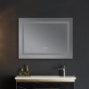 Дзеркало Mixxus WARM MR12-90x70-REVERSE з LED Touch, Anti-fog, димером, рег. яскравості (MI6675)