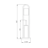 Ерш напольный с бумагодержателем Haiba HB903 (HB0506)