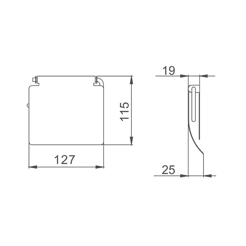 Паперотримач з кришкою Haiba HB504 (HB0499)