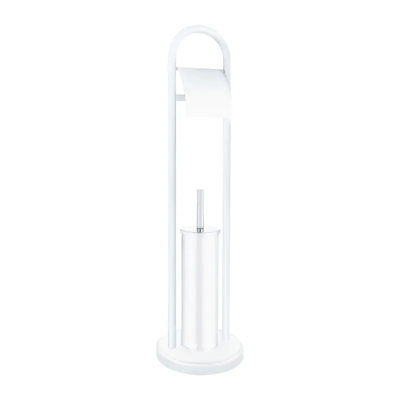 Єрш для підлоги з папероутримувачем Zerix KIT ME04 White (ZX4643)