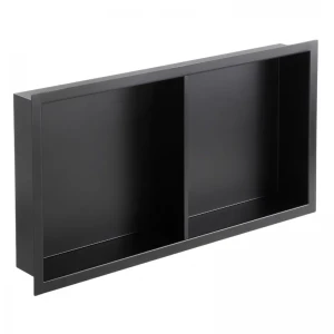 Полка-ниша для ванной комнаты Mixxus Premium NICHE-0103 BLACK из нержавеющей стали SUS304 (MI6682)
