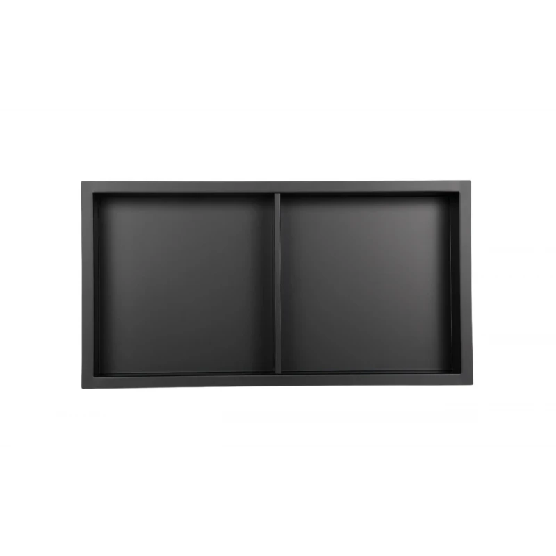 Полиця-ніша для ванної кімнати Mixxus Premium NICHE-0103 BLACK із нержавіючої сталі SUS304 (MI6682)