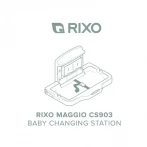 Настінний сповивальний столик з посиленими бортами Rixo Maggio (CS903)