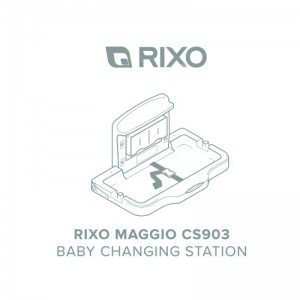 Настінний сповивальний столик з посиленими бортами Rixo Maggio (CS903)