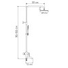 Душова колона з термостатичним змішувачем MIXXUS PREMIUM TERMO 009-J (MI2846)