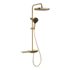 Душевая колонна с термостатическим смесителем Mixxus Premium SPACE-009-J Brushed gold, 3 режима (MI6541)