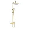 Душевая колонна Mixxus Premium VIRGO 009-J BRUSHED GOLD с термостатическим смесителем, 3 функции (MI6649)