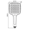Лейка для душа Koer KP-0402-01 (3 функции) (KR4983)