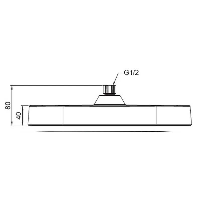Лейка для душа потолочная Koer KP-0404-01-OH 325x200мм (KR5000)