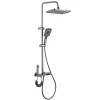 Душевая колонна со смесителем Mixxus Premium RIVIERA 009-J GRAPHITE с кнопкой переключения, 4 режима (MI6835)