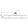 Лейка для душа потолочная Koer KP-0404-05-OH 325x200мм (KR5002)