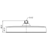 Лейка для душа потолочная Koer KP-0403-01-OH 300мм (KR4992)