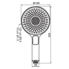 Лейка для душа Koer KP-0403-03 (3 функции) (KR4995)