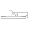 Лійка для душу стельова Koer KP-0402-05-OH 310x200мм (KR4986)