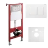 Комплект установочный для унитаза Koer KT-0502-03 (с пан. смыва KT-0602-03 Белая + звукоиз.) (KR5172)