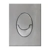 Панель змиву пластикова Koer KT-0606-01 157x198x3mm, кнопка закруглена (KR5342)