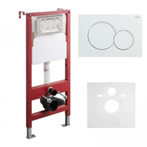 Комплект установочный для унитаза Koer KT-0501-03 (с пан. смыва KT-0601-03 Белая + звукоиз.) (KR5169)