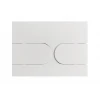 Панель змиву Koer KT-0604-03 240x160x10mm пластикова, кнопка закруглена (KR5322)